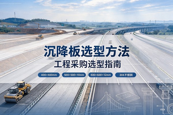 城中沉降板选择方法